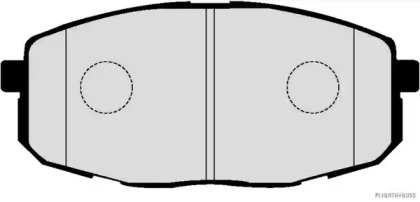 Комплект тормозных колодок (HERTH+BUSS JAKOPARTS: J3600330)