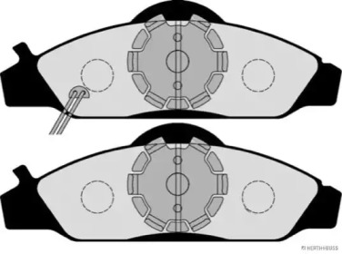 Комплект тормозных колодок (HERTH+BUSS JAKOPARTS: J3600400)
