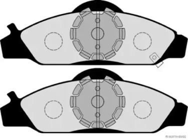 Комплект тормозных колодок (HERTH+BUSS JAKOPARTS: J3600405)