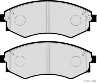 Комплект тормозных колодок (HERTH+BUSS JAKOPARTS: J3600517)