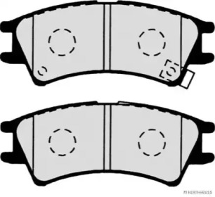 Комплект тормозных колодок (HERTH+BUSS JAKOPARTS: J3600524)