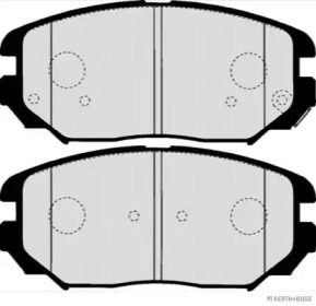 Комплект тормозных колодок (HERTH+BUSS JAKOPARTS: J3600544)