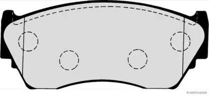 Комплект тормозных колодок (HERTH+BUSS JAKOPARTS: J3601048)