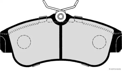 Комплект тормозных колодок (HERTH+BUSS JAKOPARTS: J3601051)