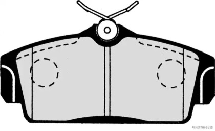 Комплект тормозных колодок (HERTH+BUSS JAKOPARTS: J3601068)