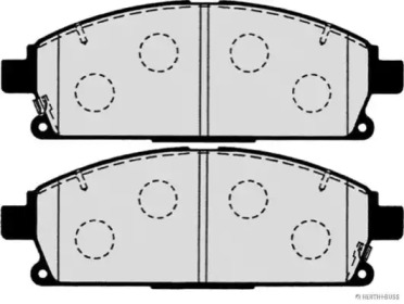 Комплект тормозных колодок (HERTH+BUSS JAKOPARTS: J3601071)