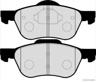 Комплект тормозных колодок (HERTH+BUSS JAKOPARTS: J3601082)