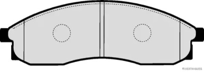 Комплект тормозных колодок (HERTH+BUSS JAKOPARTS: J3601091)