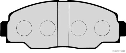 Комплект тормозных колодок (HERTH+BUSS JAKOPARTS: J3602081)