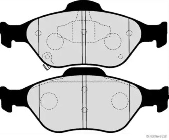 Комплект тормозных колодок (HERTH+BUSS JAKOPARTS: J3602122)