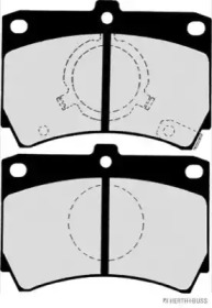 Комплект тормозных колодок (HERTH+BUSS JAKOPARTS: J3603026)