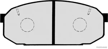 Комплект тормозных колодок (HERTH+BUSS JAKOPARTS: J3603039)
