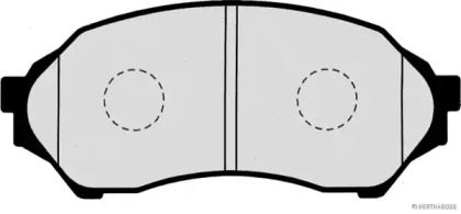 Комплект тормозных колодок (HERTH+BUSS JAKOPARTS: J3603047)
