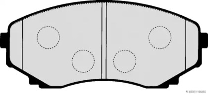 Комплект тормозных колодок (HERTH+BUSS JAKOPARTS: J3603048)
