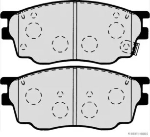 Комплект тормозных колодок (HERTH+BUSS JAKOPARTS: J3603055)