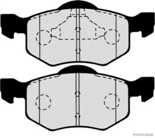 Комплект тормозных колодок (HERTH+BUSS JAKOPARTS: J3603057)