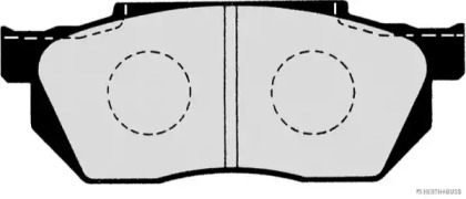 Комплект тормозных колодок (HERTH+BUSS JAKOPARTS: J3604014)