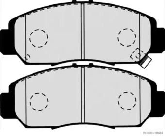 Комплект тормозных колодок (HERTH+BUSS JAKOPARTS: J3604051)