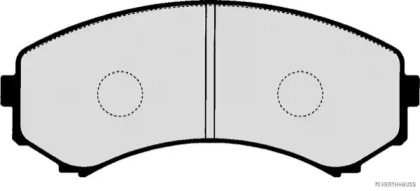 Комплект тормозных колодок (HERTH+BUSS JAKOPARTS: J3605047)