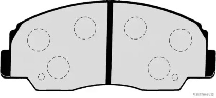 Комплект тормозных колодок (HERTH+BUSS JAKOPARTS: J3606007)