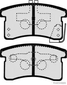 Комплект тормозных колодок (HERTH+BUSS JAKOPARTS: J3606010)