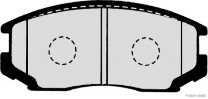Комплект тормозных колодок (HERTH+BUSS JAKOPARTS: J3606018)