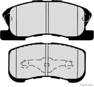 Комплект тормозных колодок (HERTH+BUSS JAKOPARTS: J3606019)