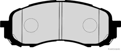 Комплект тормозных колодок (HERTH+BUSS JAKOPARTS: J3607014)
