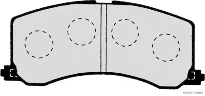 Комплект тормозных колодок (HERTH+BUSS JAKOPARTS: J3608016)