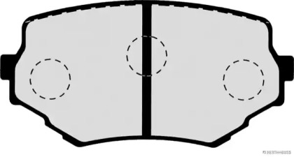 Комплект тормозных колодок (HERTH+BUSS JAKOPARTS: J3608017)