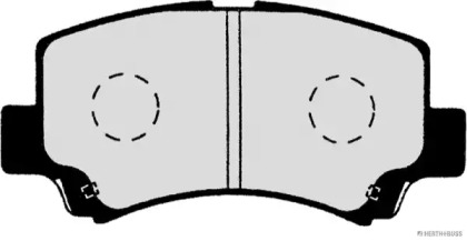 Комплект тормозных колодок (HERTH+BUSS JAKOPARTS: J3608018)