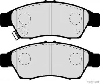 Комплект тормозных колодок (HERTH+BUSS JAKOPARTS: J3608024)