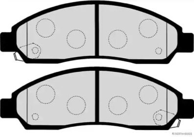 Комплект тормозных колодок (HERTH+BUSS JAKOPARTS: J3609010)