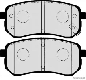 Комплект тормозных колодок (HERTH+BUSS JAKOPARTS: J3610307)