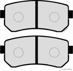 Комплект тормозных колодок (HERTH+BUSS JAKOPARTS: J3610312)