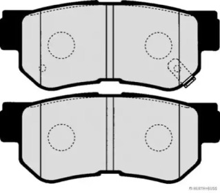 Комплект тормозных колодок (HERTH+BUSS JAKOPARTS: J3610507)