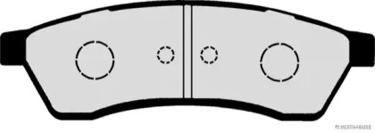 Комплект тормозных колодок (HERTH+BUSS JAKOPARTS: J3610902)