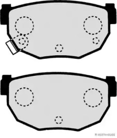 Комплект тормозных колодок (HERTH+BUSS JAKOPARTS: J3611037)