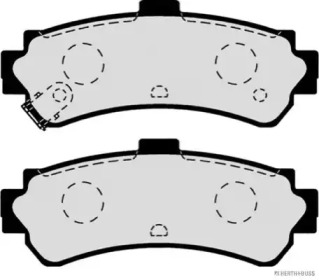 Комплект тормозных колодок (HERTH+BUSS JAKOPARTS: J3611039)