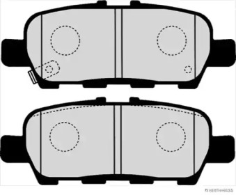 Комплект тормозных колодок (HERTH+BUSS JAKOPARTS: J3611051)