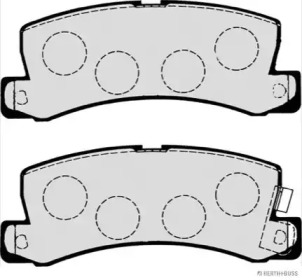 Комплект тормозных колодок (HERTH+BUSS JAKOPARTS: J3612013)