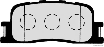 Комплект тормозных колодок (HERTH+BUSS JAKOPARTS: J3612024)