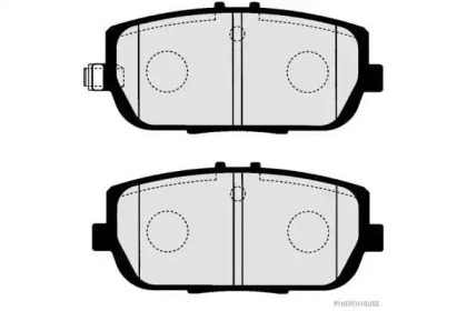 Комплект тормозных колодок (HERTH+BUSS JAKOPARTS: J3613020)