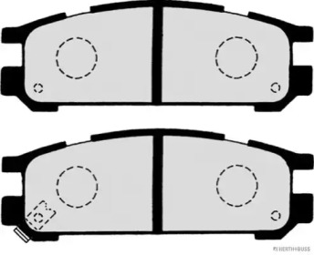 Комплект тормозных колодок (HERTH+BUSS JAKOPARTS: J3617001)