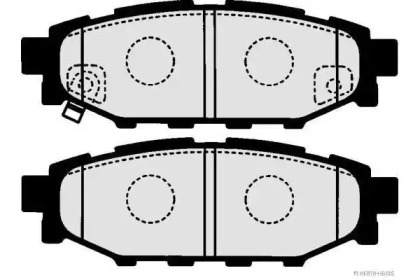 Комплект тормозных колодок (HERTH+BUSS JAKOPARTS: J3617003)