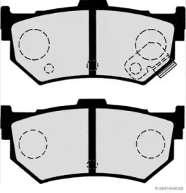 Комплект тормозных колодок (HERTH+BUSS JAKOPARTS: J3618000)