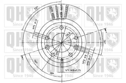 Тормозной диск (QUINTON HAZELL: BDC5054)