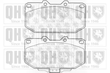 Комплект тормозных колодок (QUINTON HAZELL: BP1016)