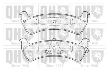 Комплект тормозных колодок (QUINTON HAZELL: BP1058)