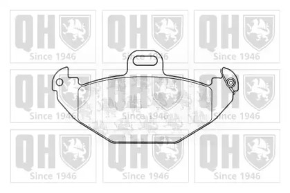 Комплект тормозных колодок (QUINTON HAZELL: BP1088)